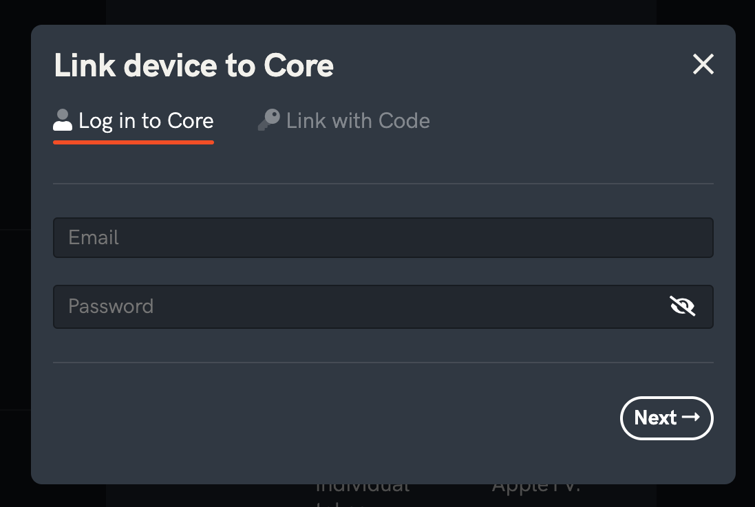 How to connect Prism to Core